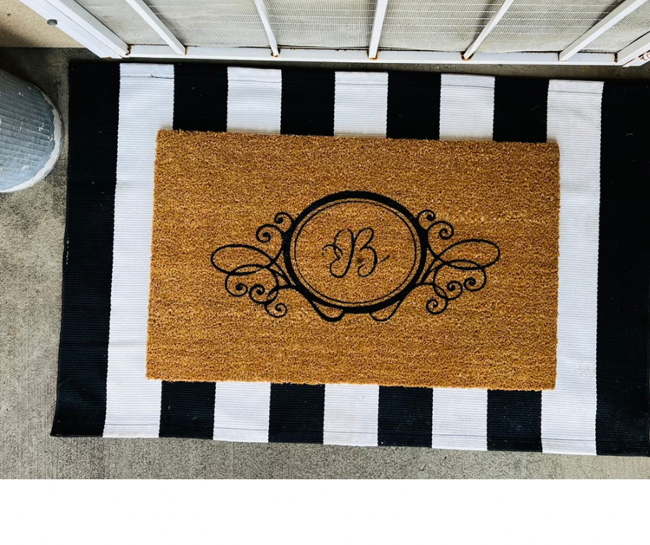 INITIAL door mat